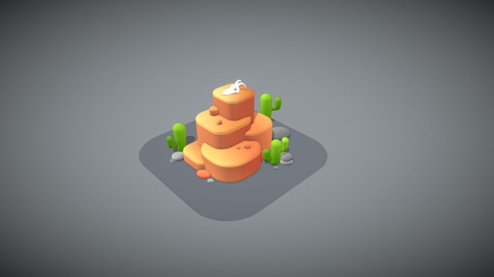 Desert rock 3D Model