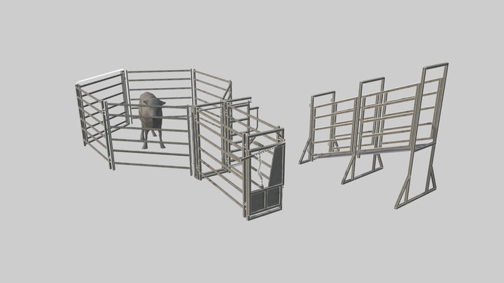 10 Head Yards - Ramp Movable 3D Model