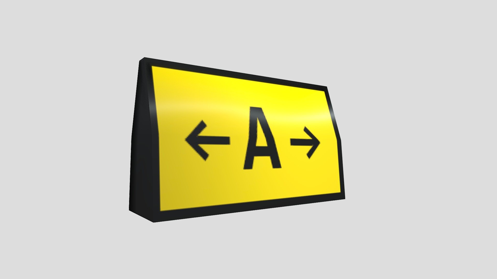 Taxiway Intersection Sign (Low Poly) - 3D model by Scott Nebeker ...