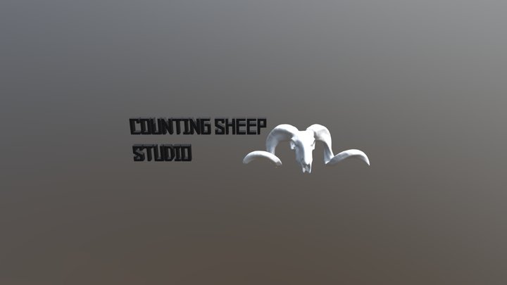 Counting Sheep Skull Title 1 3D Model