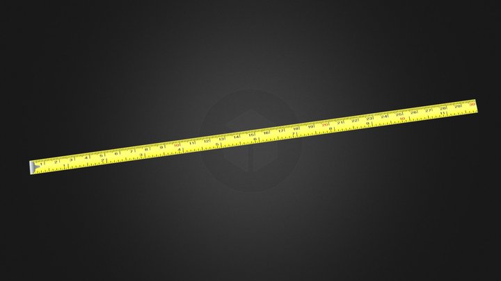 Tailor measuring tape 01 3D model