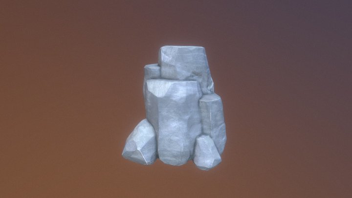 Stylized Rock 3D Model