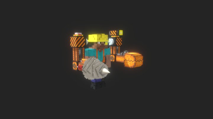 Mecha Miner Arm 3D Model