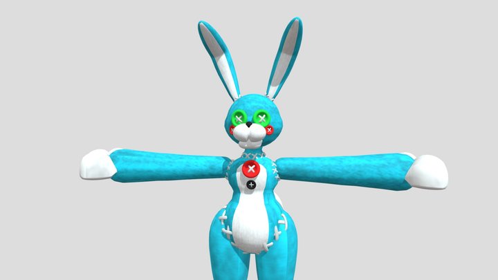 Voodoo Toy Bonnie 3D Model