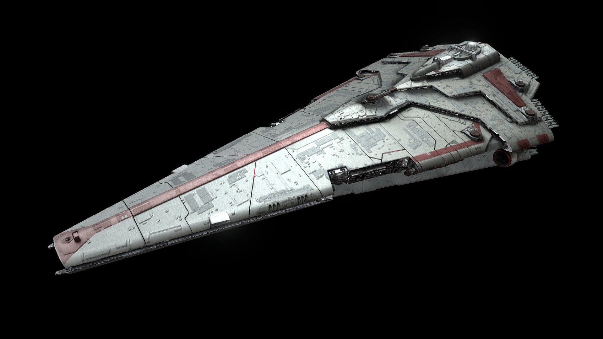 Nebula-class Star Destroyer - Download Free 3D model by lightwarrior ...