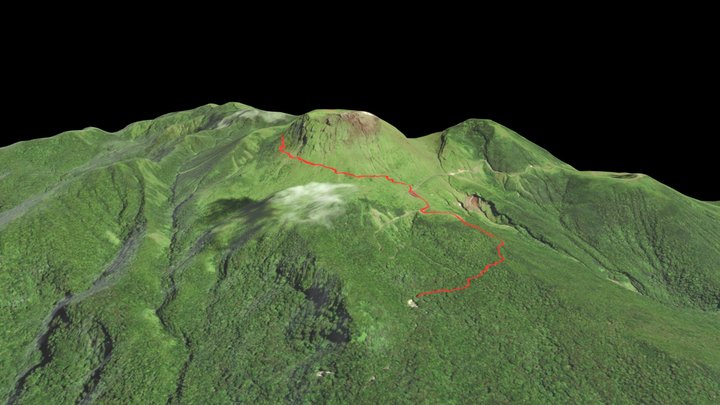 La Grande Soufrière - Guadeloupe 3D Model
