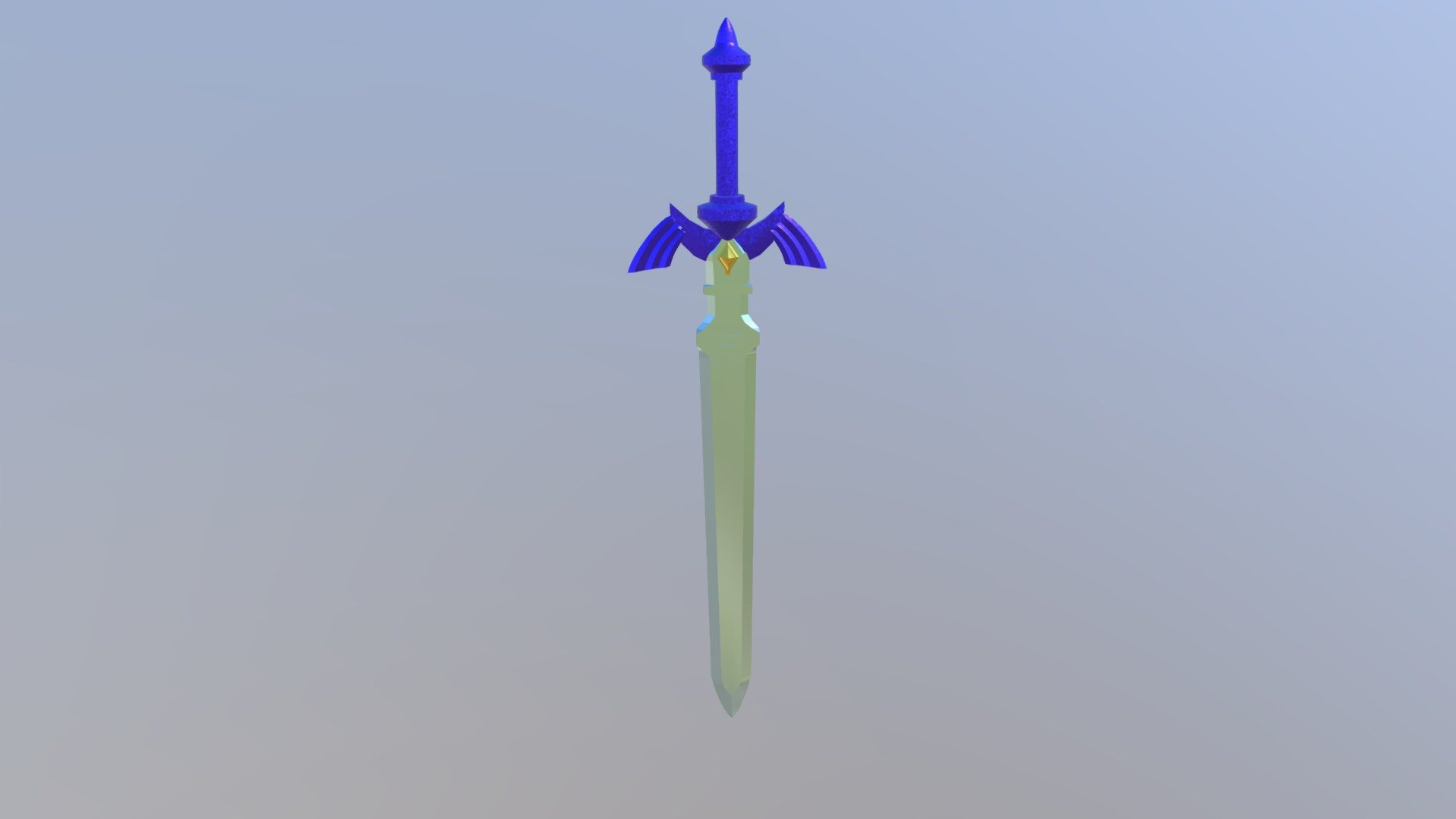 Master Sword (Painted) - 3D model by B_rice253 [4d42146] - Sketchfab