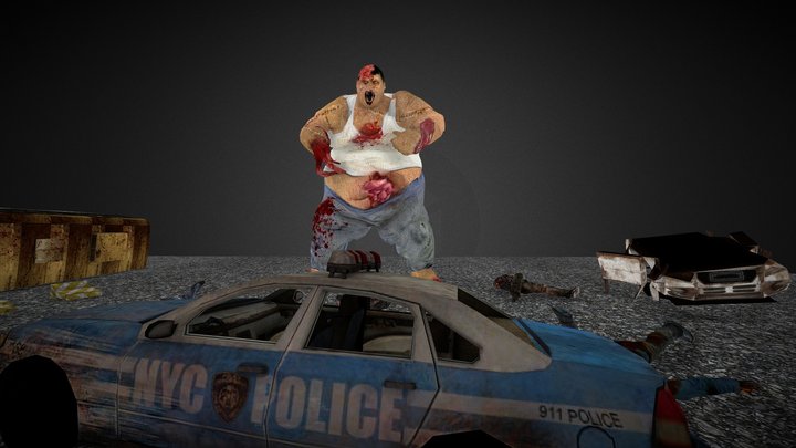 Boss Zombie 3D Model