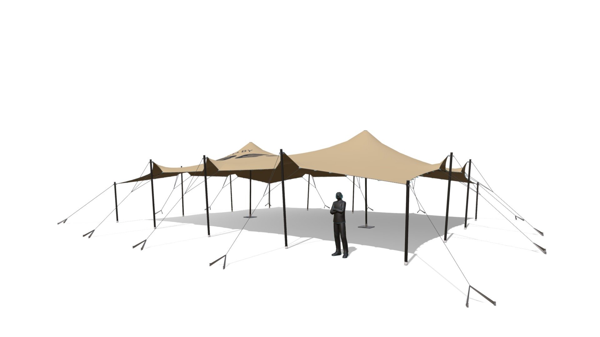 12m x 15m - Rigging Model - 3D model by FREEFORM® STRETCH TENTS ...