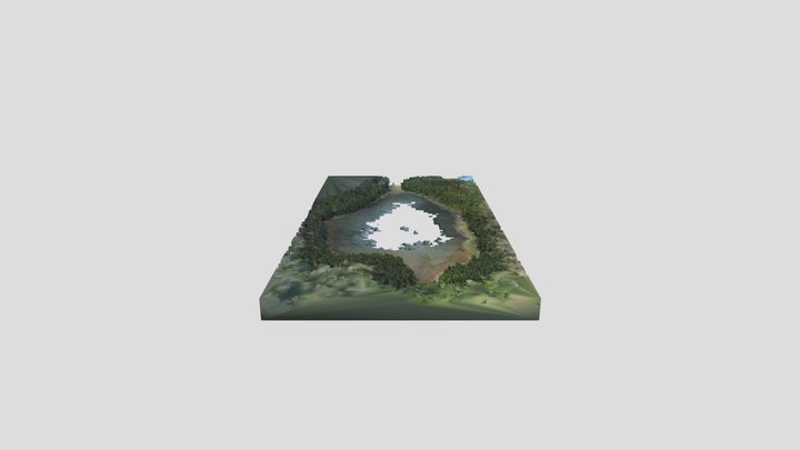 北八ヶ岳 雨池 Ameike 3D Model