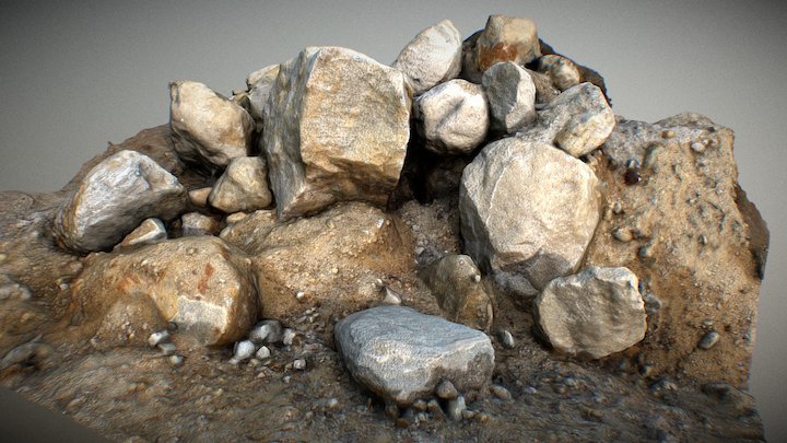 Rockpile 02 - Photogrammetry 3D Model