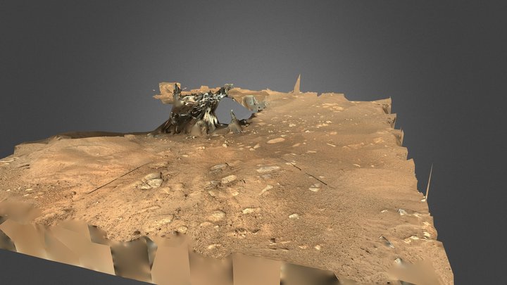 Mars Perseverance Landing Site 3D Model