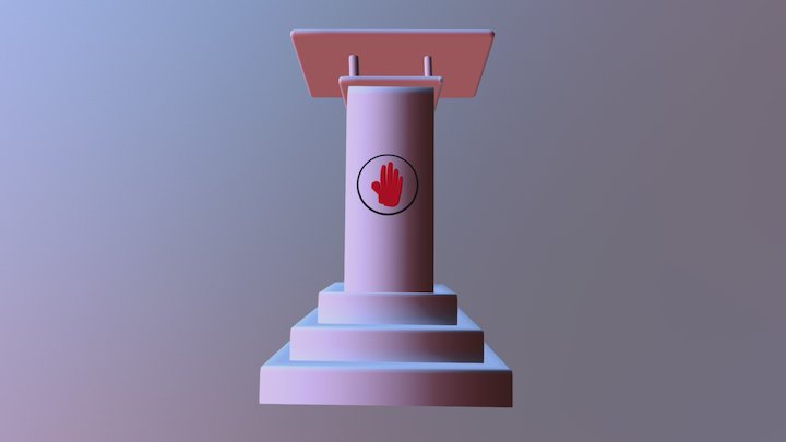 Podium 3D Model