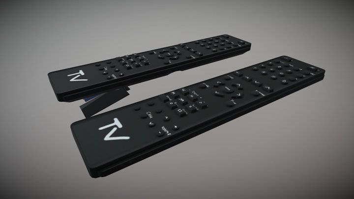 TV Remote Controller 3D Model