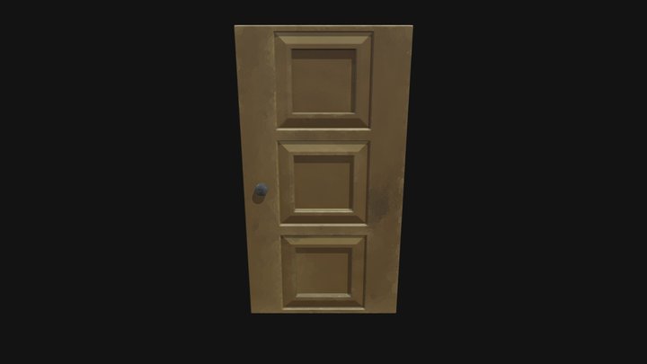 Porta de Madeira 3D Model