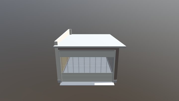 木造ガレージ 3D Model