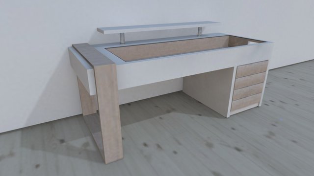 Desk_ 3D Model