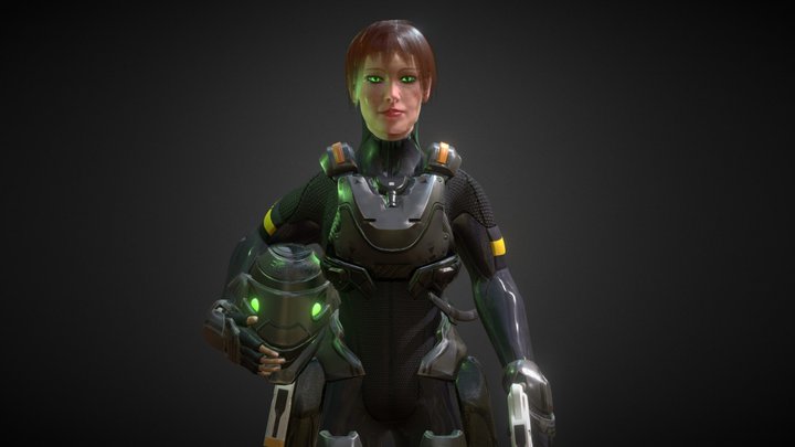 Reina (2018 Character Asset) 3D Model