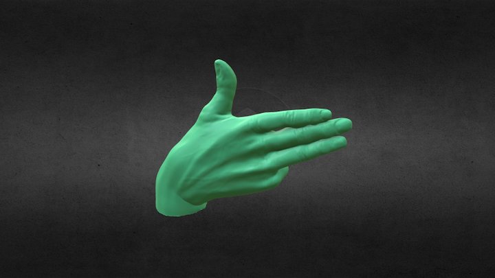 Maltese Sign Language 'għ' 3D Model
