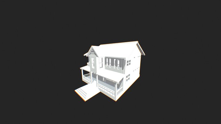 House lowpoly (Ilse's house for references) 3D Model