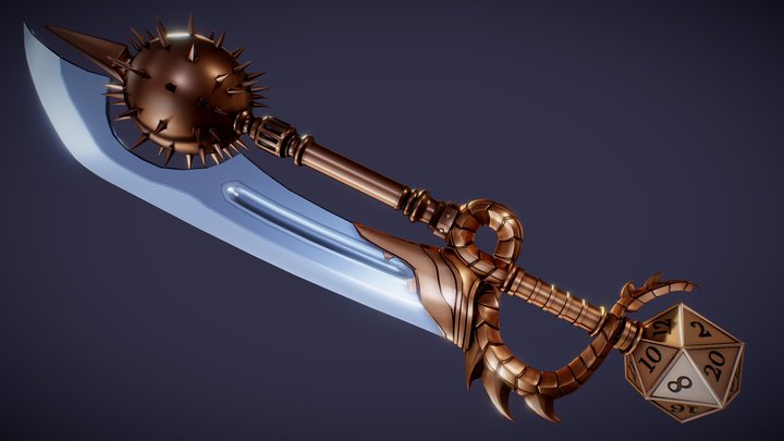 [FREE]The Sword of Dungeons & Dragons 3D Model