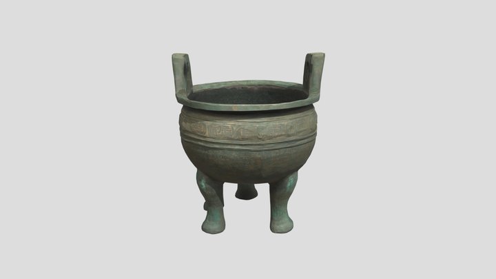 Bronze_ Ding_ Vessel 3D Model
