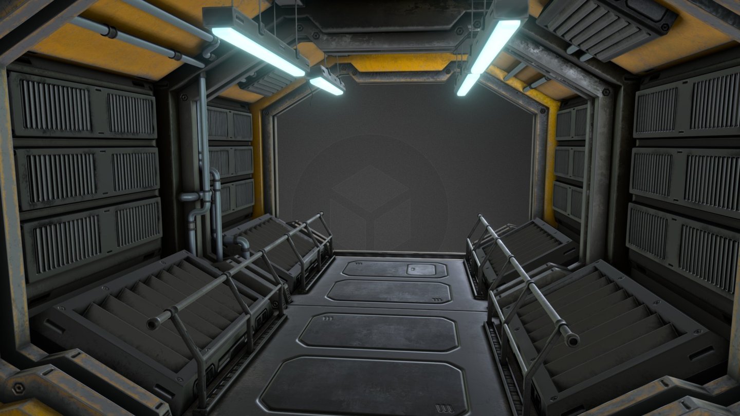Sci-fi Hallway