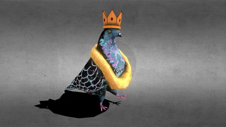 Classy pigeon 3D Model
