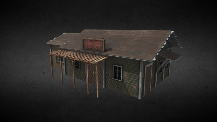 Train Station 3D Model
