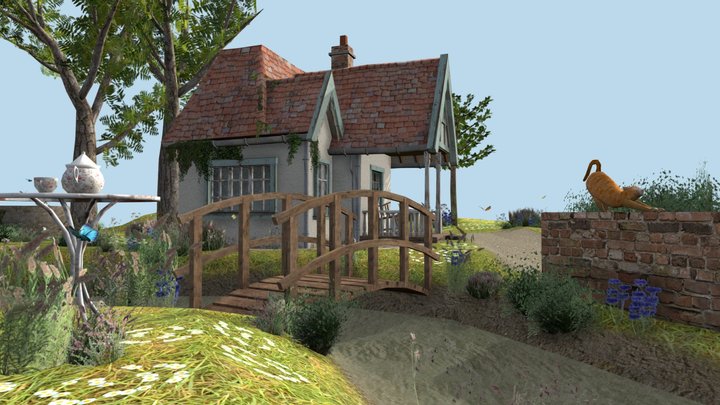 DAE Diorama - Grandma's house 3D Model