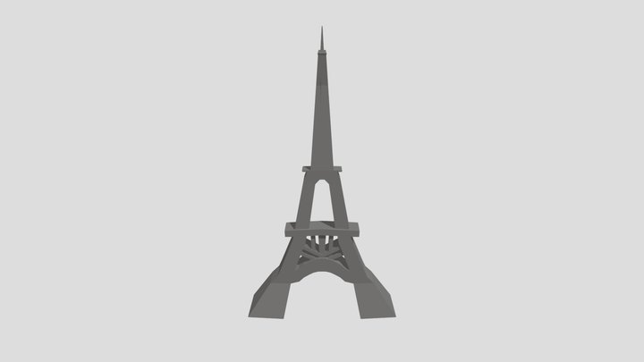 eiffel tower 3D Model