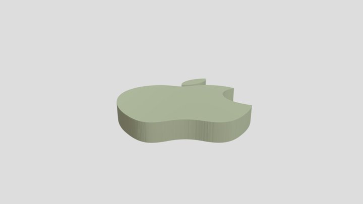 apple logo 3D Model