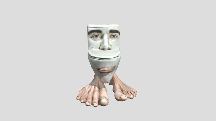 Toilet Facewalker 3D Model