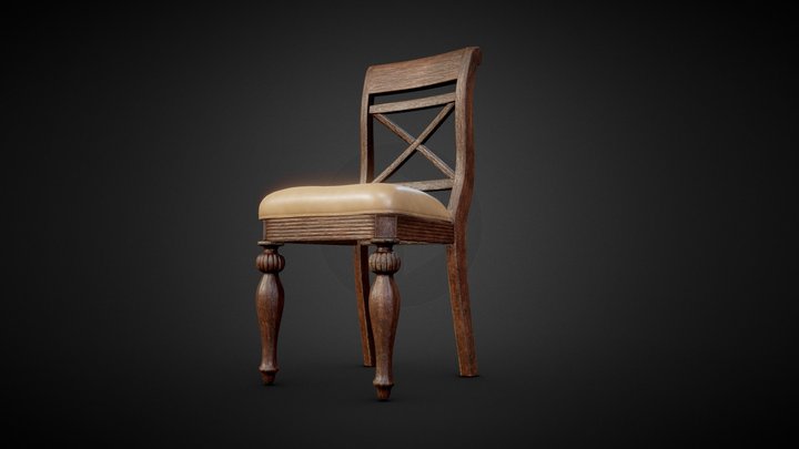 Vintage Chair-5 3D Model