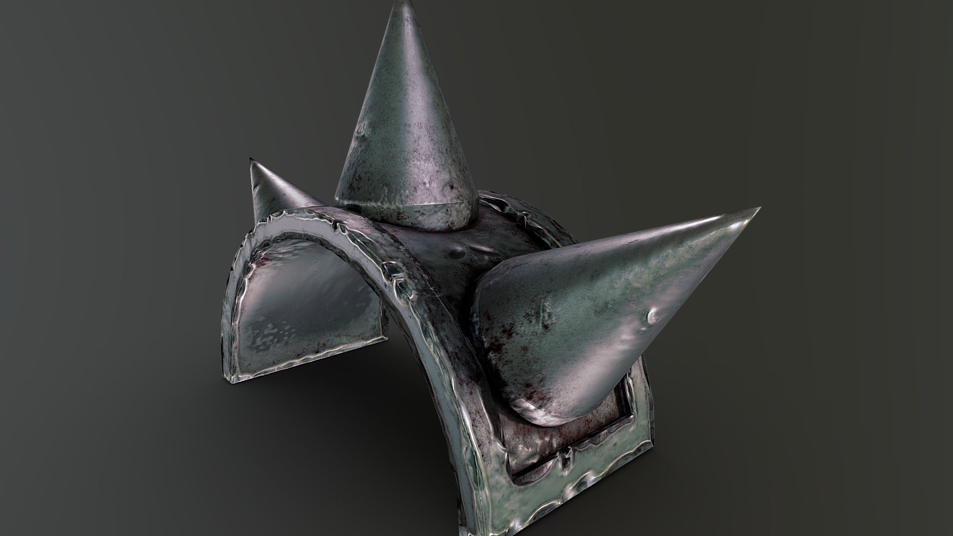 Spiked Shoulder Protection Low Poly 2K Textures - Download Free 3D ...
