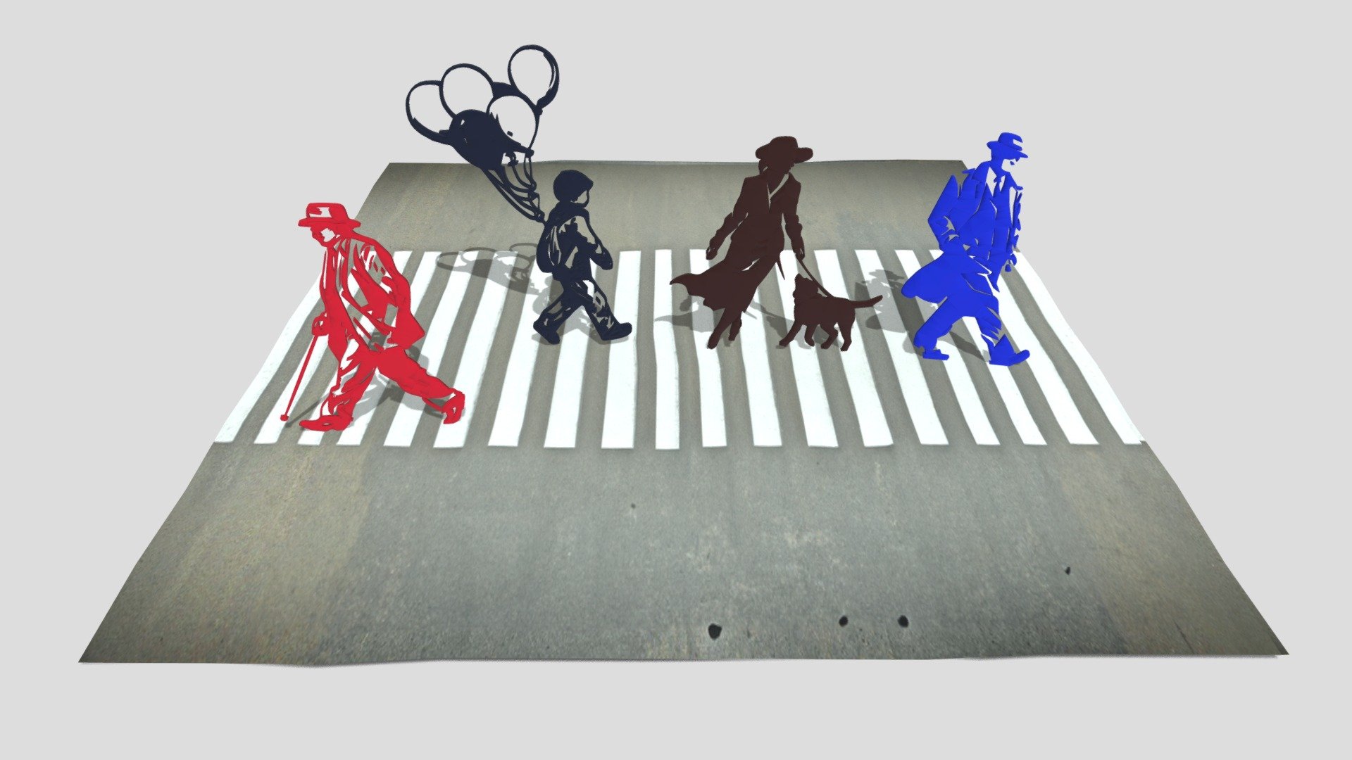 crossroad George Grosz - 3D model by rsegoly [4d4ed60] - Sketchfab