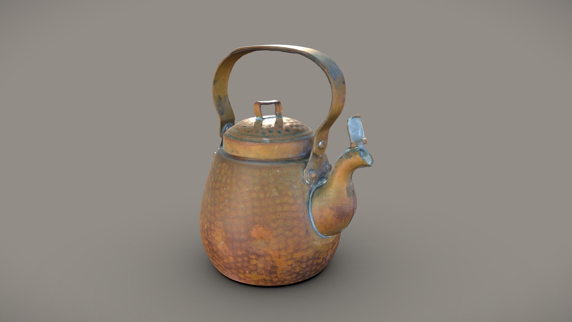 Copper coffee pot