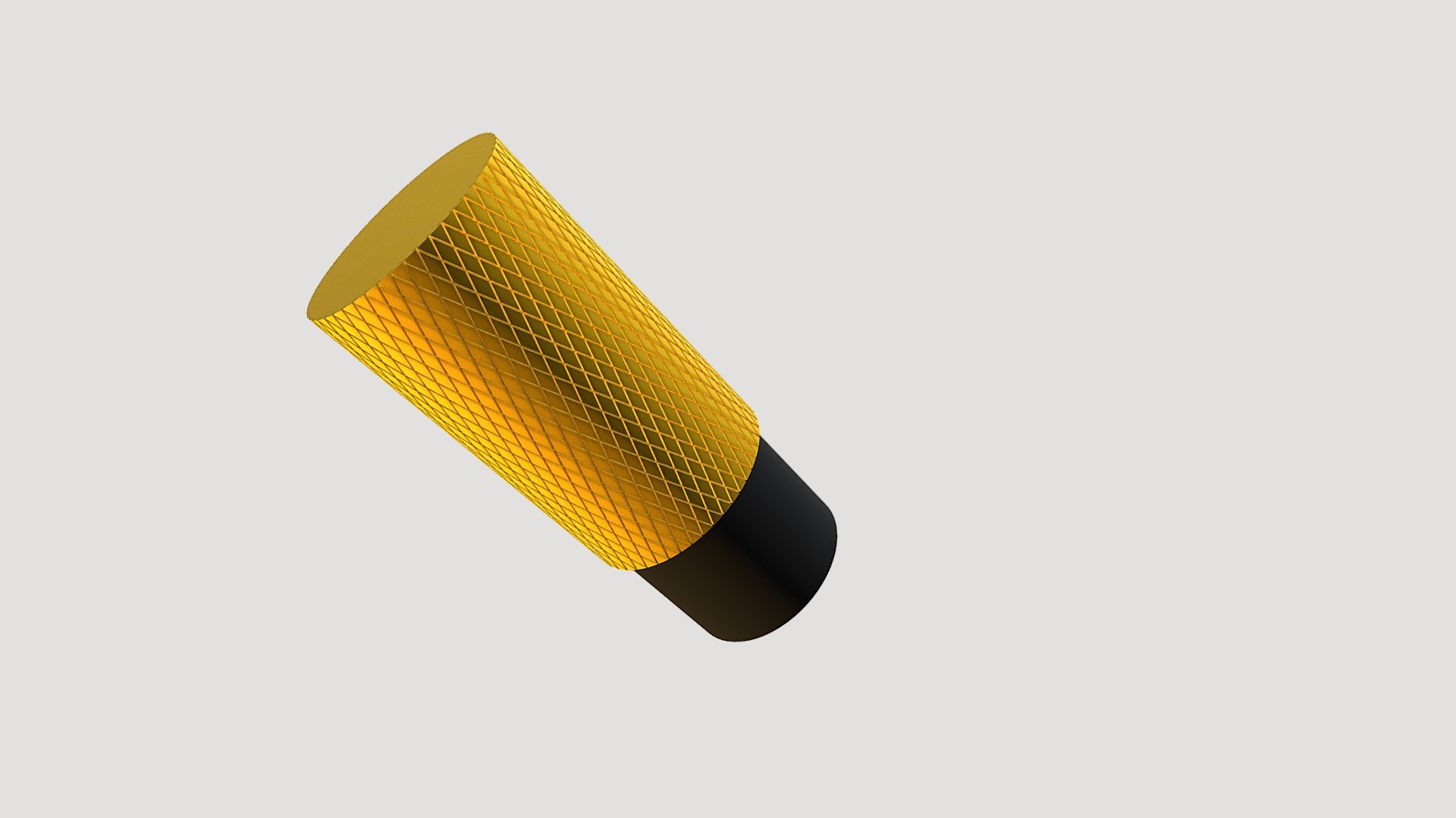 Curtain Rod Finial Knurling Technique 3D model by Vernier 3D