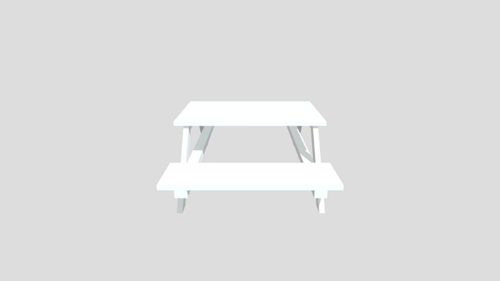 Picnic Table 3D Model