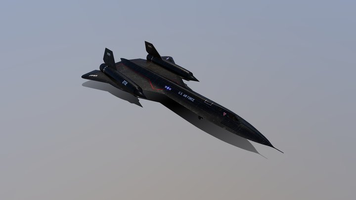 Lockheed SR-71 Blackbird 3D Model