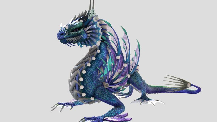 Elemental Dragon-Water 3D Model
