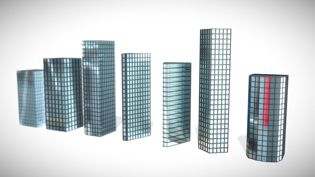 Low Poly Skyscrapers