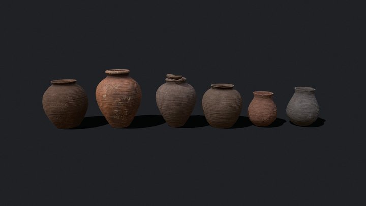 beautiful_pottery_fbx 3D Model