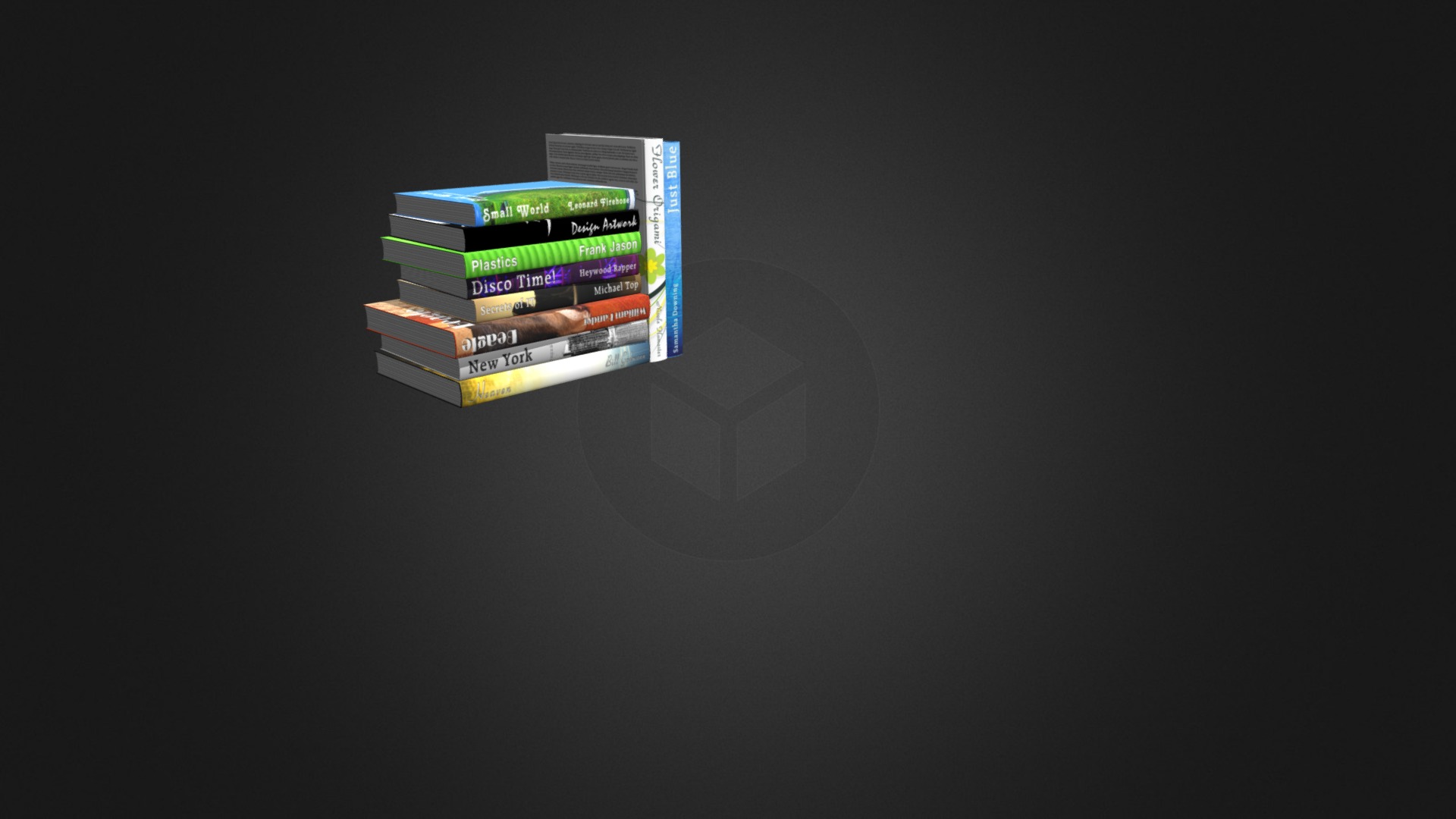 3D model Books Set 12 - This is a 3D model of the Books Set 12. The 3D model is about a stack of books.