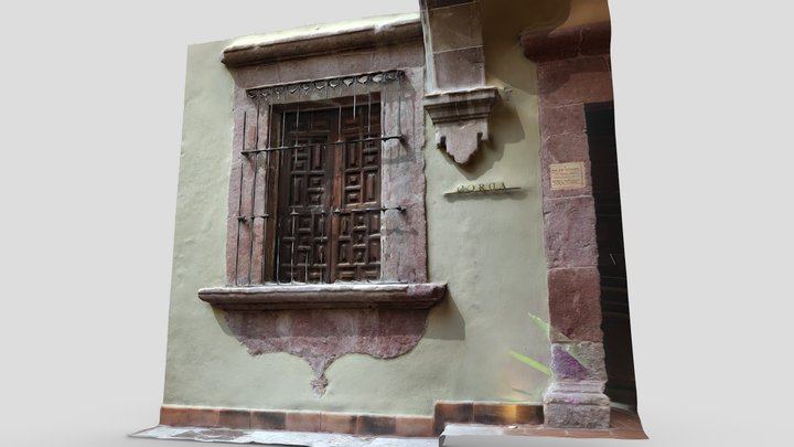 Ventana Rustica en Correo 25, SMA, Mx. 3D Model