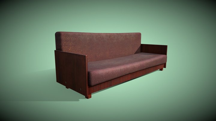 Old Sofa 3D Model
