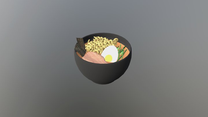 Ramen Bowl 3D Model