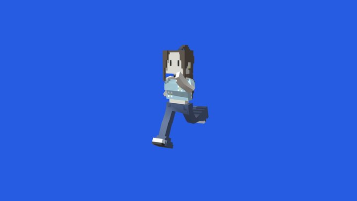 Bree run cycle 3D Model