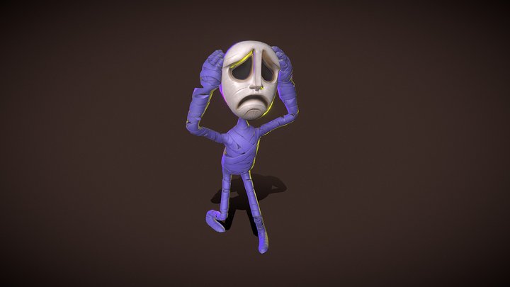 Sadface 3D Model