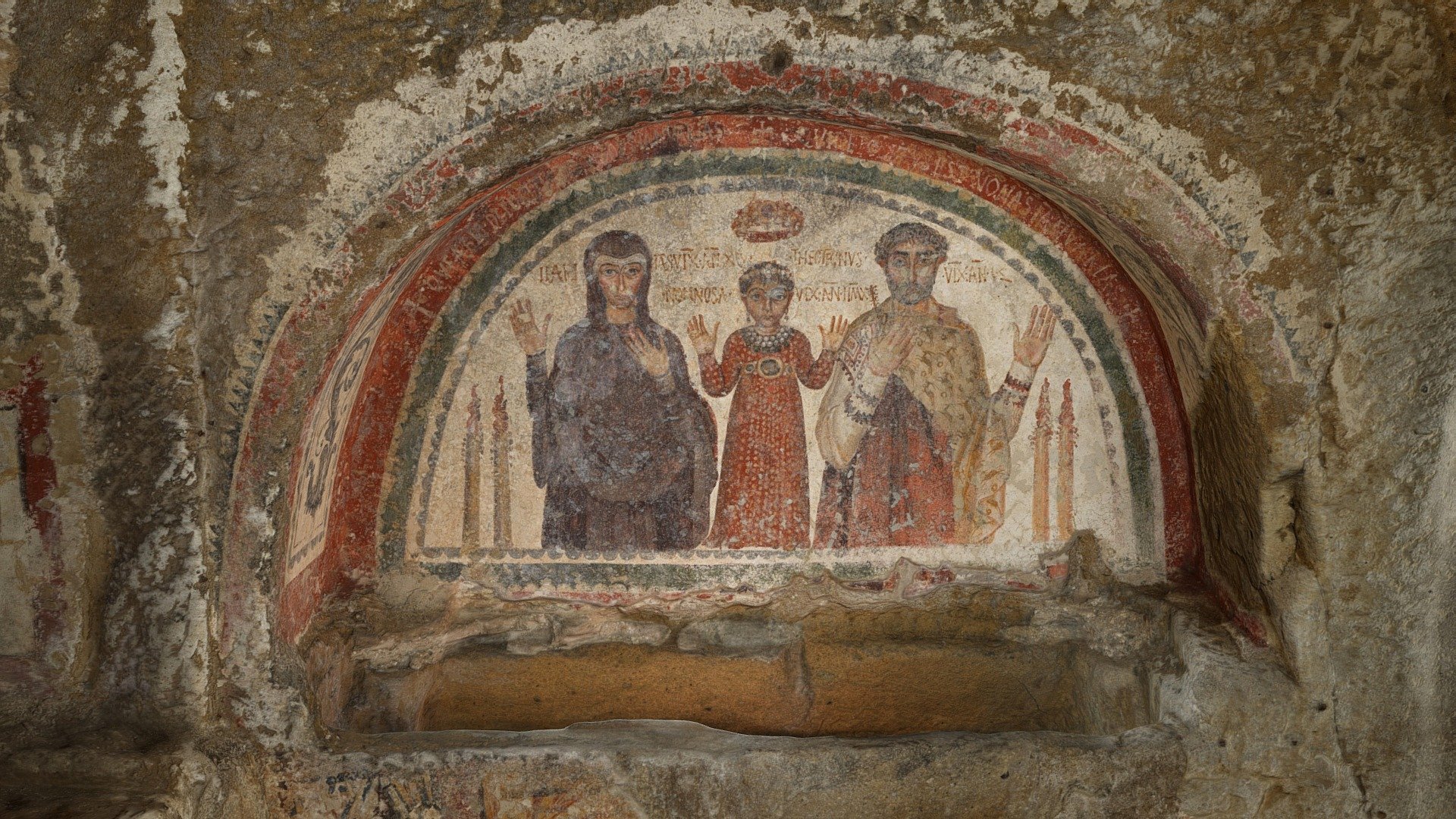 San Gennaro Catacomb Fresco, Napoli (7)